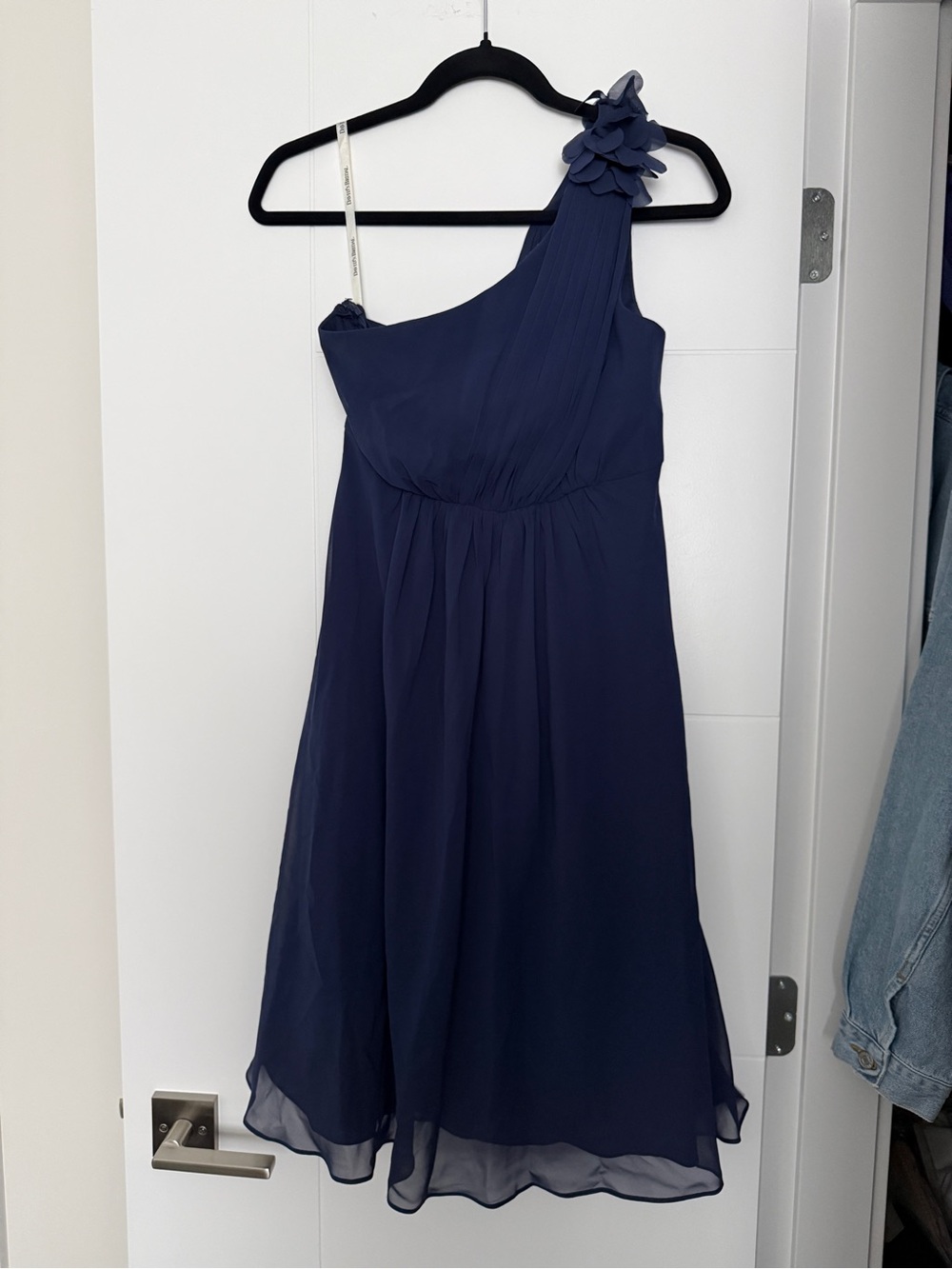 David’s Bridal One Shoulder Dress